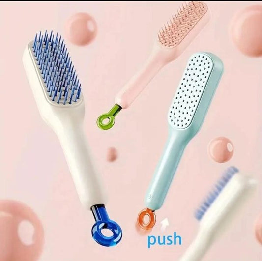 Self Cleaning Hair Comb Glowtrends