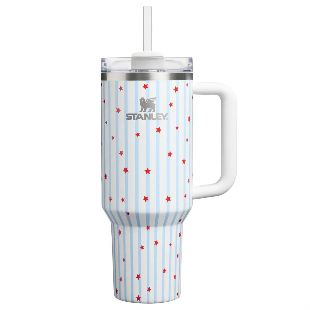 40 Oz Stainless Steel H2.0 FlowState Quencher Tumbler - Starry Stripes