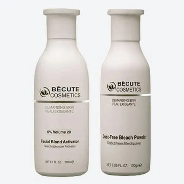 Becute Skin Polish Set – Becute Bleach Powder & Facial Blonde Activator Glowtrends