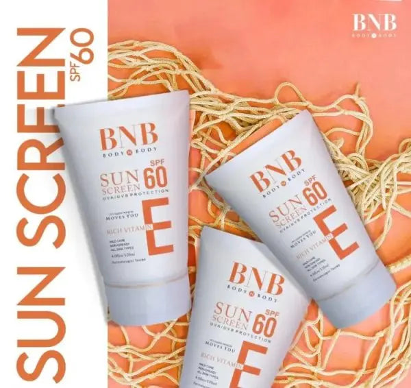 Bnb Sun Screen Spf-60 Rich Vitamin E Glowtrends