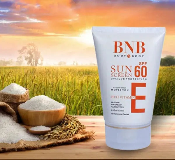 Bnb Sun Screen Spf-60 Rich Vitamin E Glowtrends