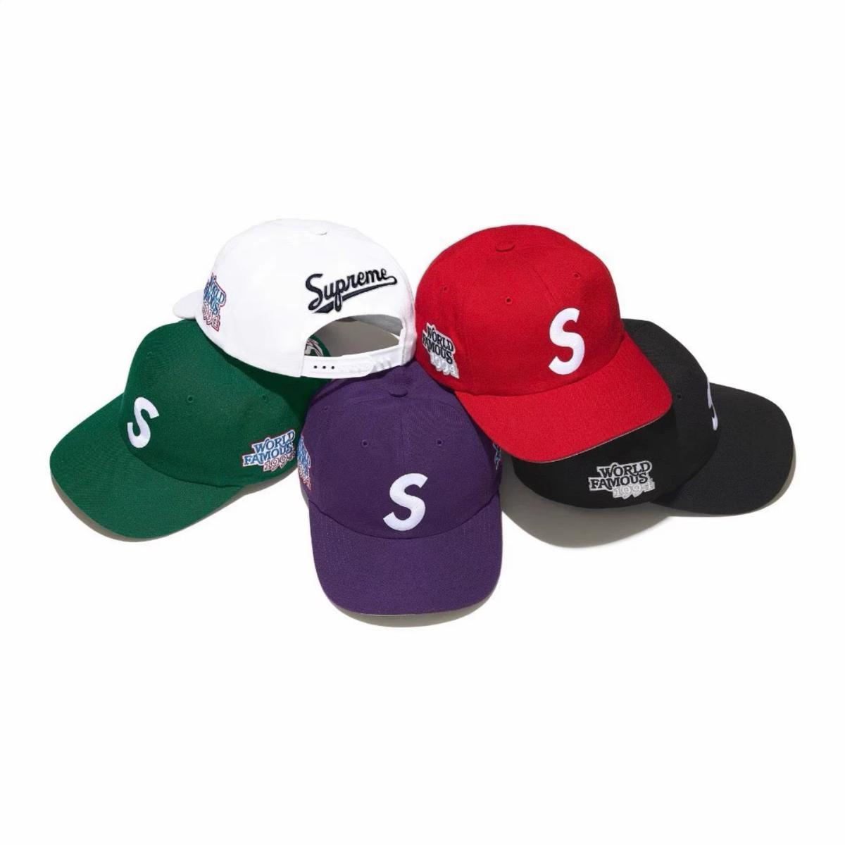 Supreme 26ss World Famous S Logo 6-Panel Baseball Cap