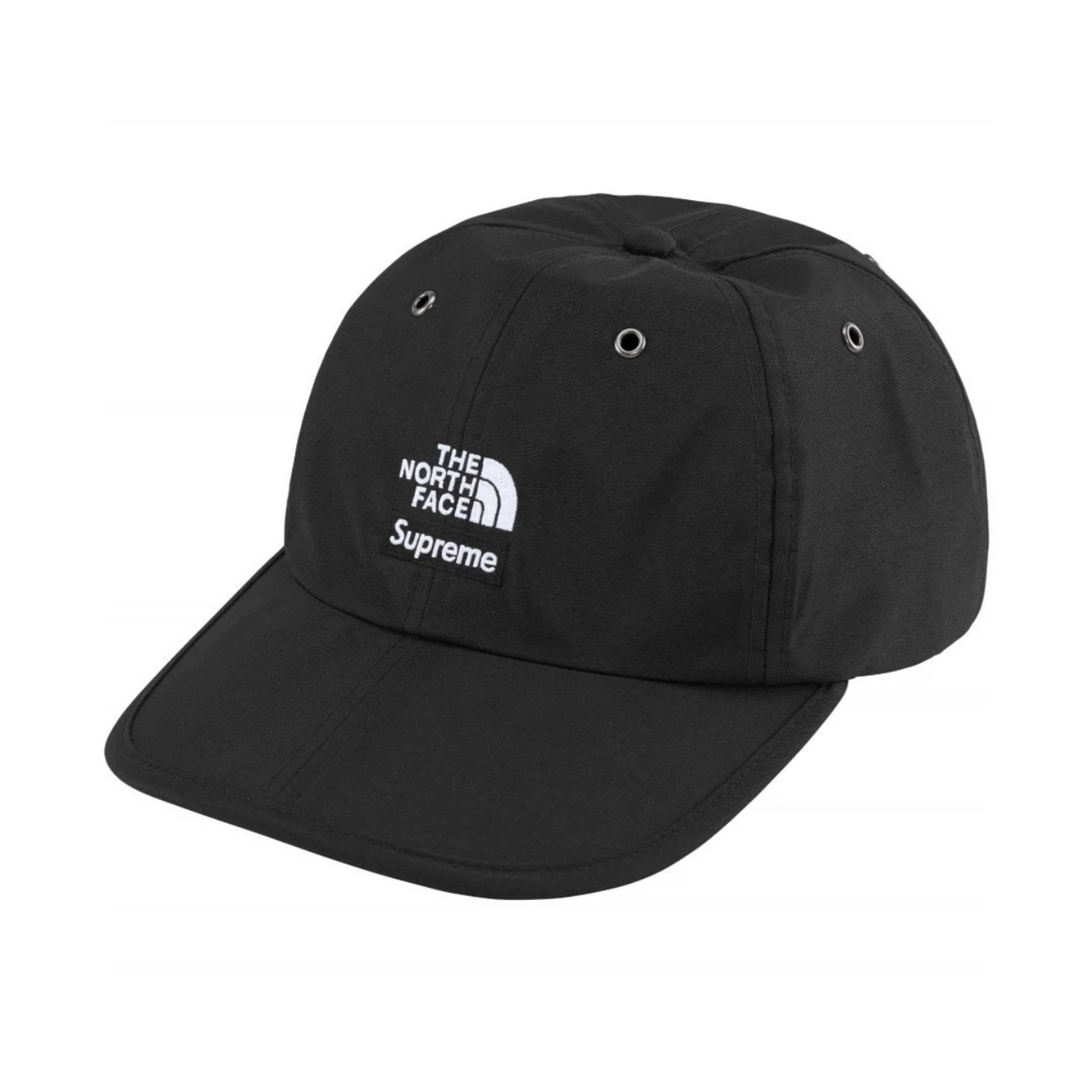 6 Panel Baseball Cap, Black Outdoor Embroidered Street Hat with Adjustable Strap