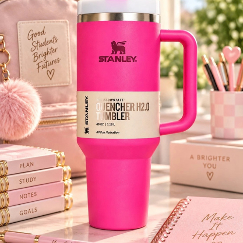 Stanley Quencher H2.0 40 oz Pink Tumbler